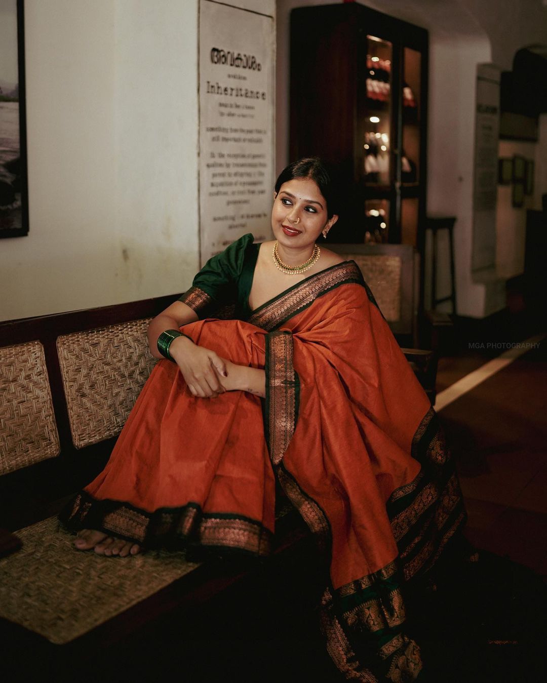Prominent Orange Soft Banarasi Silk Saree With Flamboyant Blouse Piece
