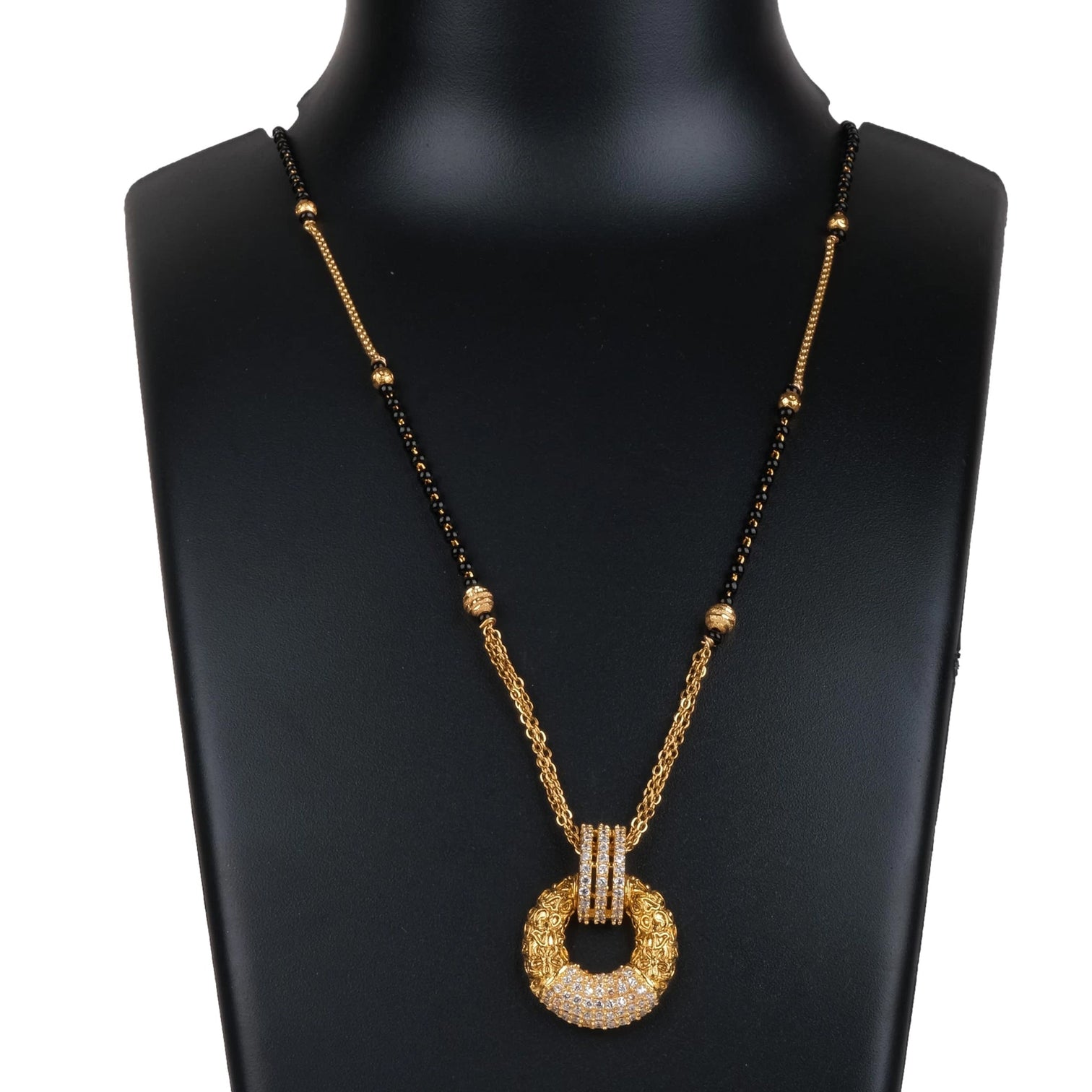 American Dimond Latest Design Mangalsutra Brass Brass Mangalsutra