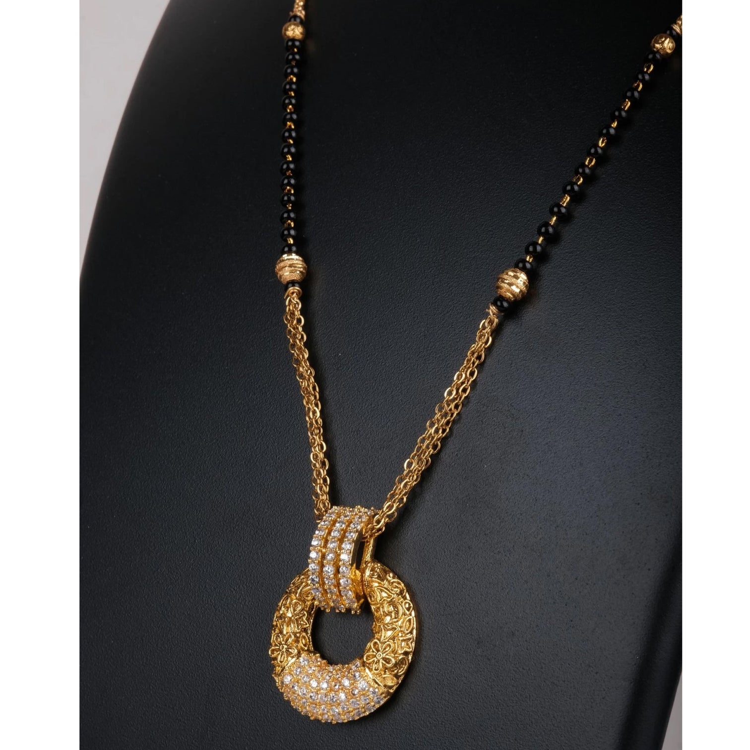 American Dimond Latest Design Mangalsutra Brass Brass Mangalsutra