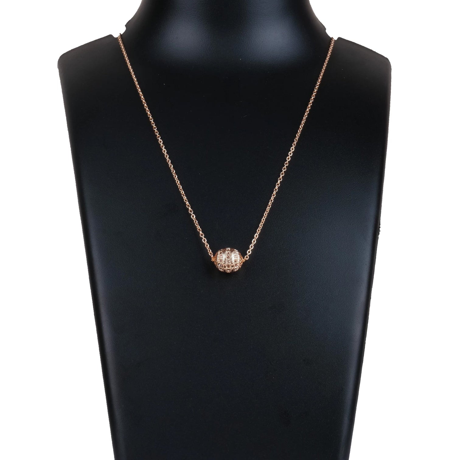 American Dimond Pendent With Chain Brass Pendant-55 Gold-plated Diamond Brass Pendant