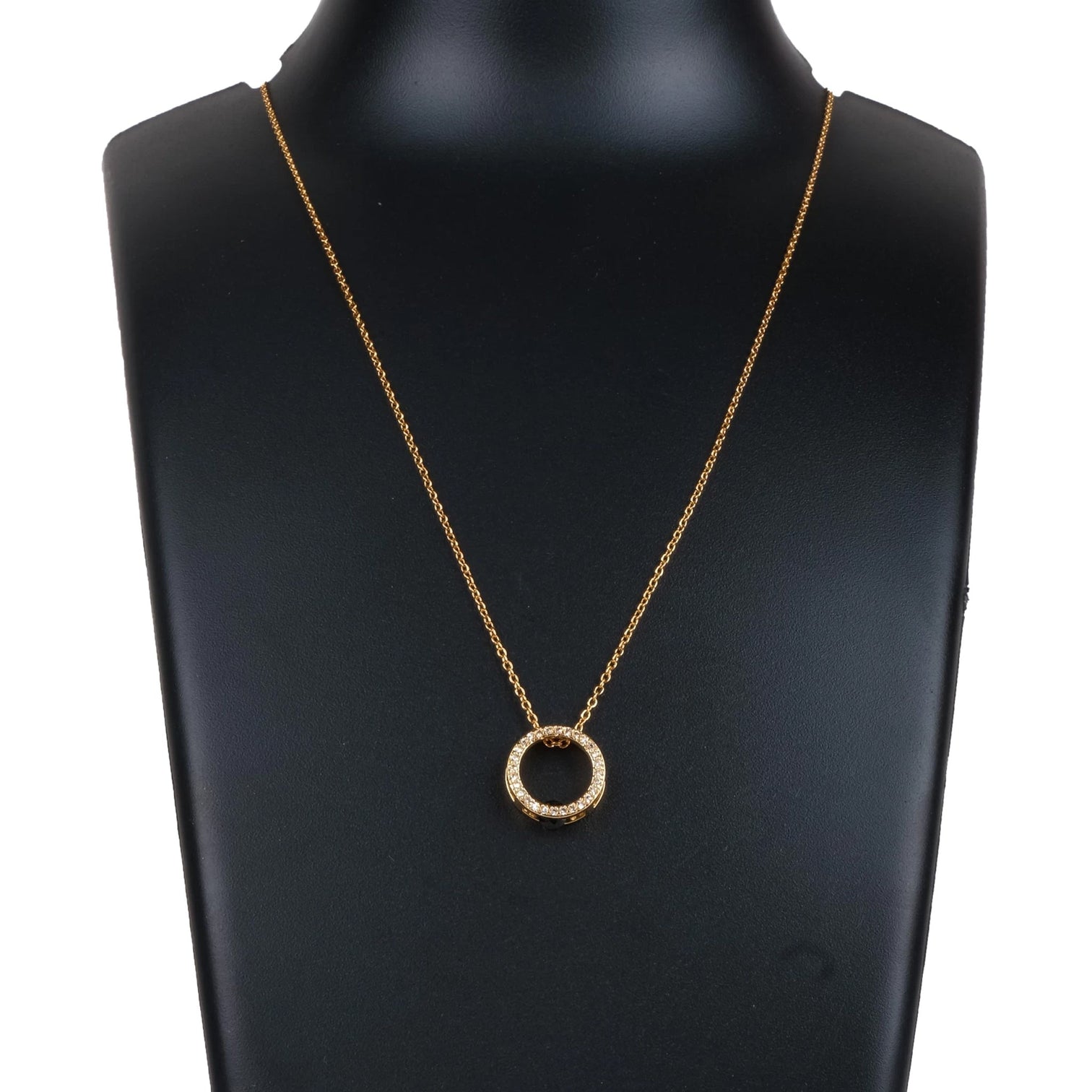 American Dimond Pendent With Chain Collection Gold-plated Diamond Brass Pendant