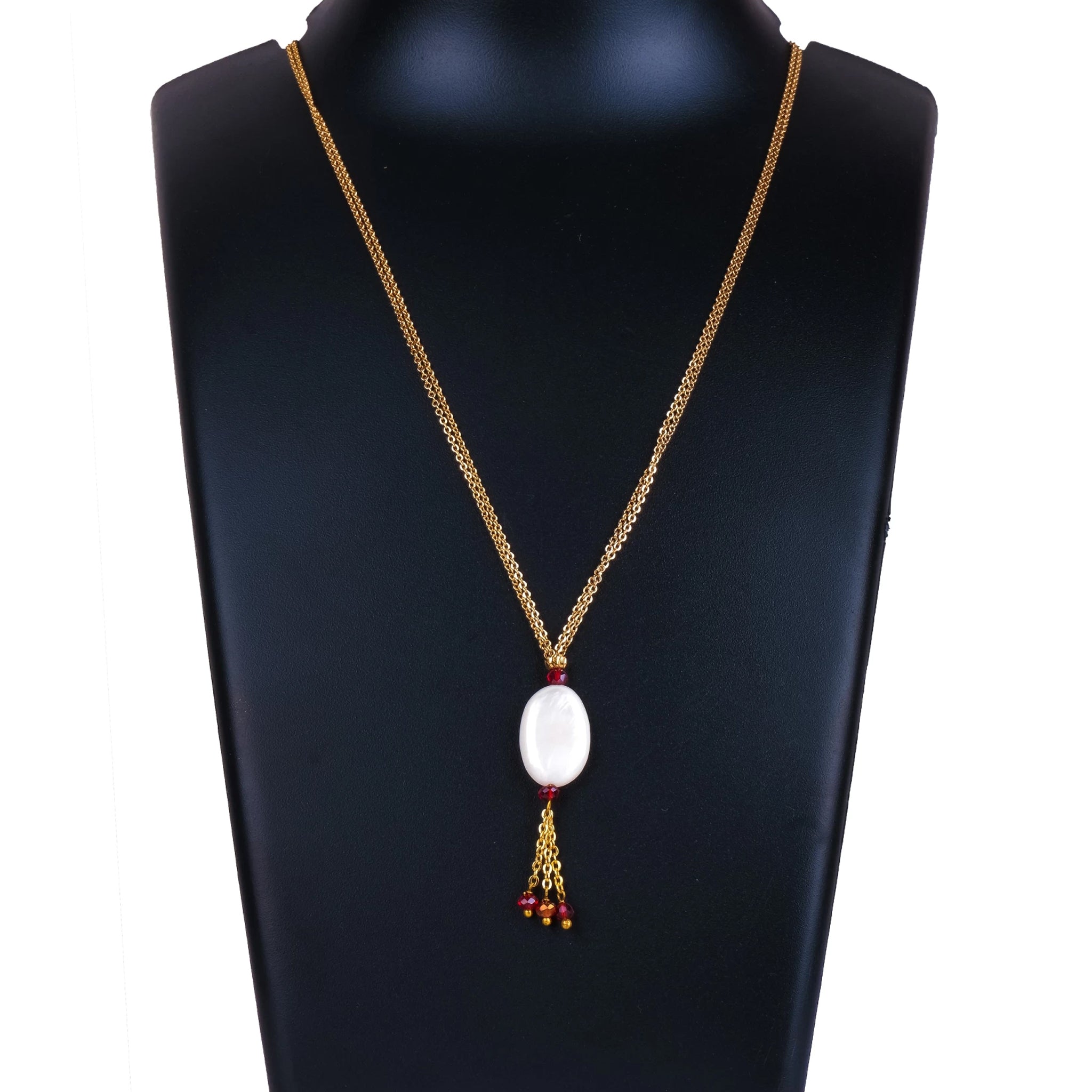 Big Gold-plated Pearl Brass Pendant Gold-plated Pearl Brass Pendant