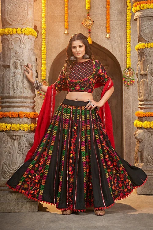Black Exclusive Navratri Festival Wear Best Chaniya Choli Collection