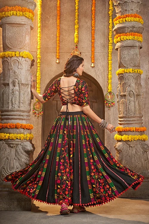Black Exclusive Navratri Festival Wear Best Chaniya Choli Collection