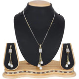 Brass Jewel Set (Gold, White)