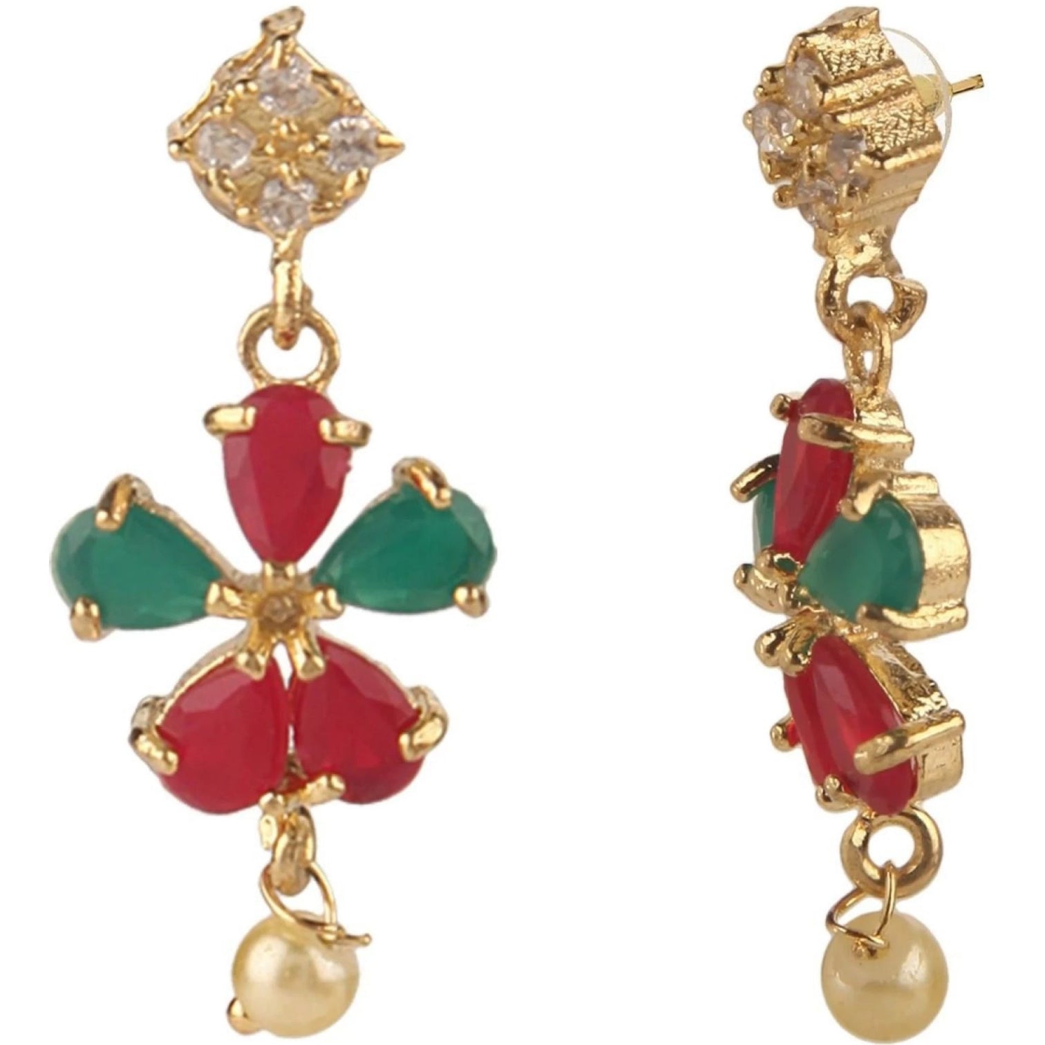 Brass Jewel Set (Multicolor)