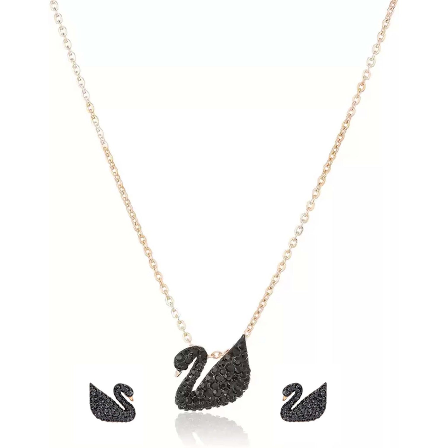 Brass Jewel Set (Black, Gold)