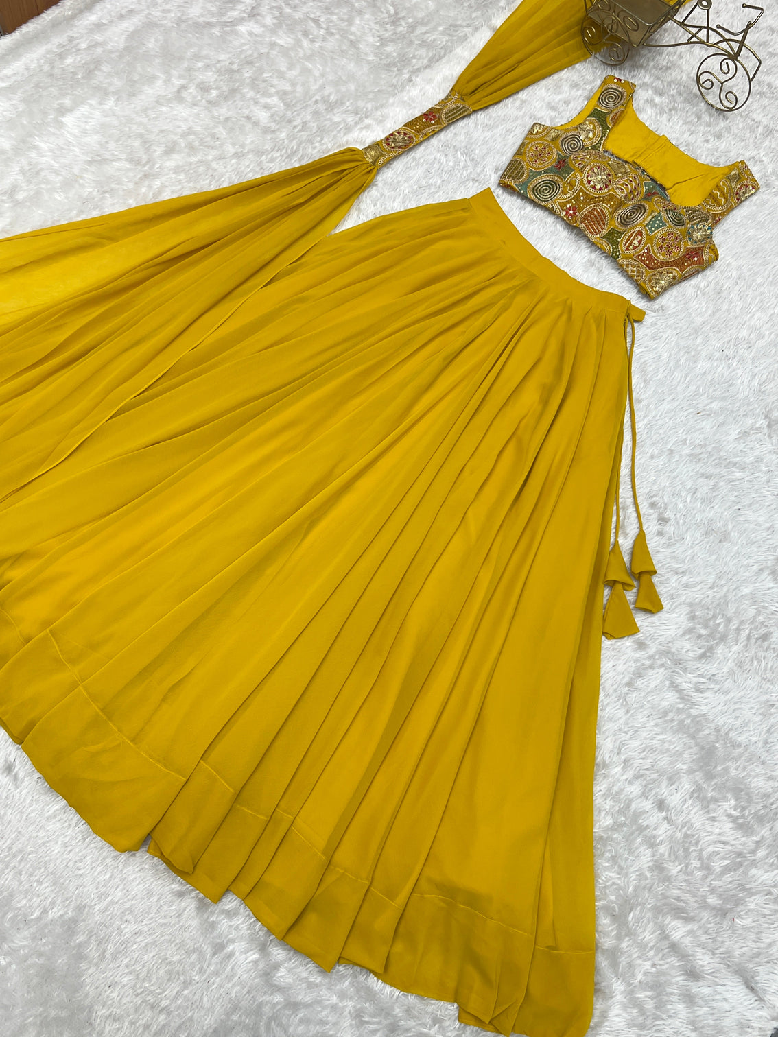 Elegant ready to wear anarkali suit for women designer bandhej work ethnic wear