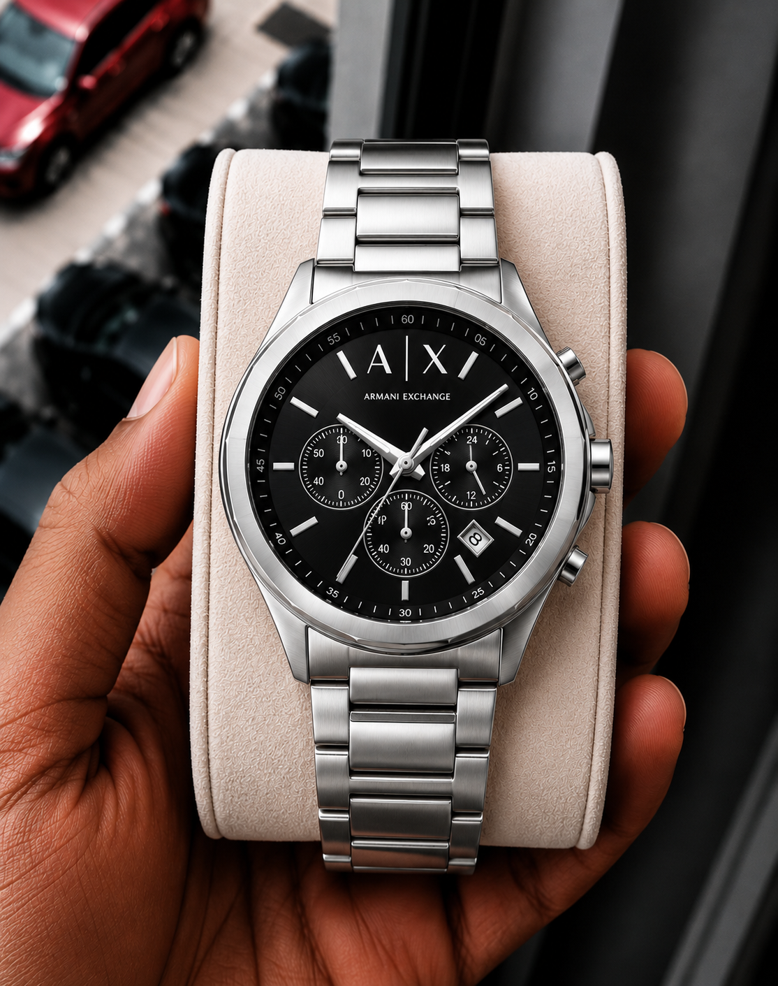 Arman i Exchange Gunmetal Silver/ Black Watch