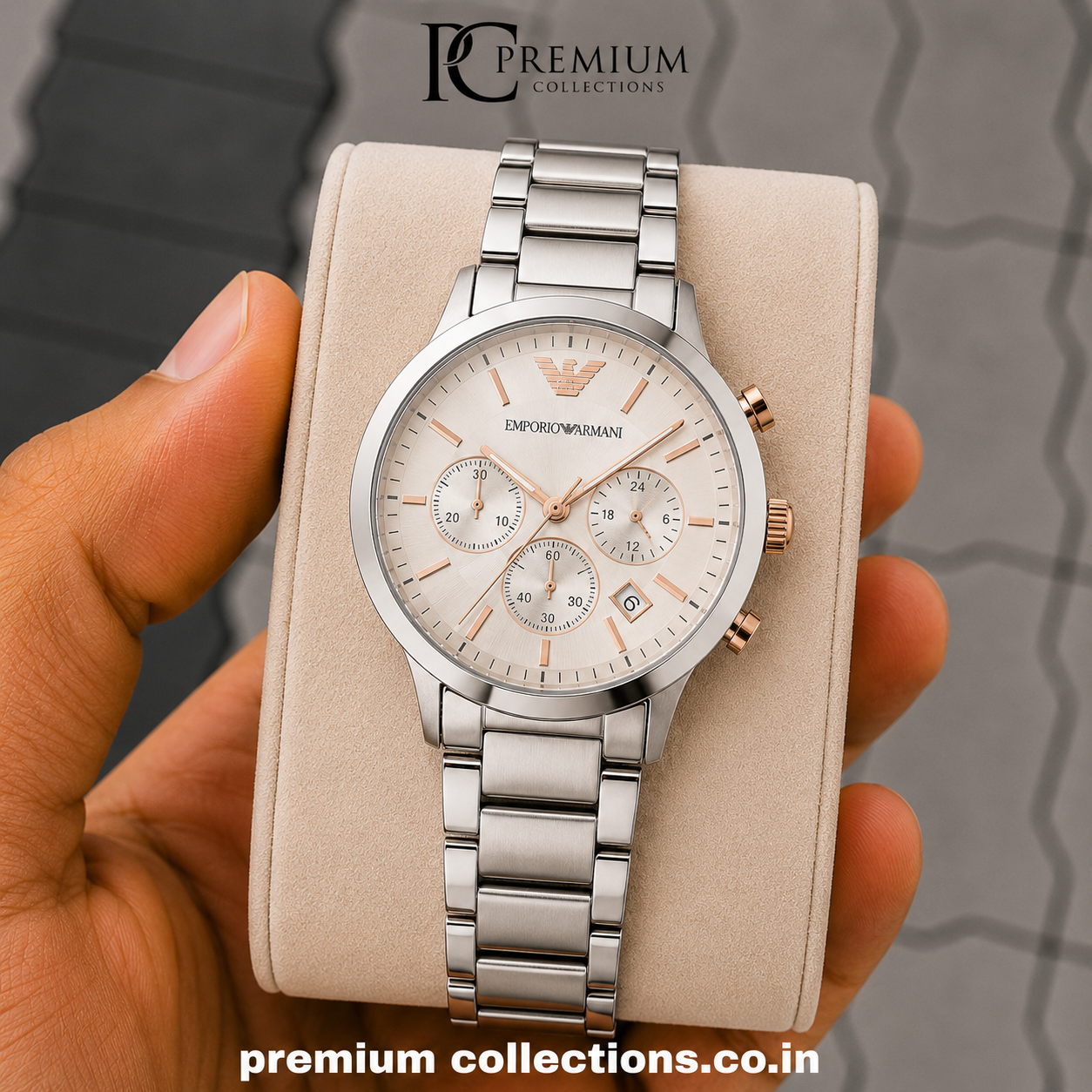 Empori_o Arman_i Chronograph Watch