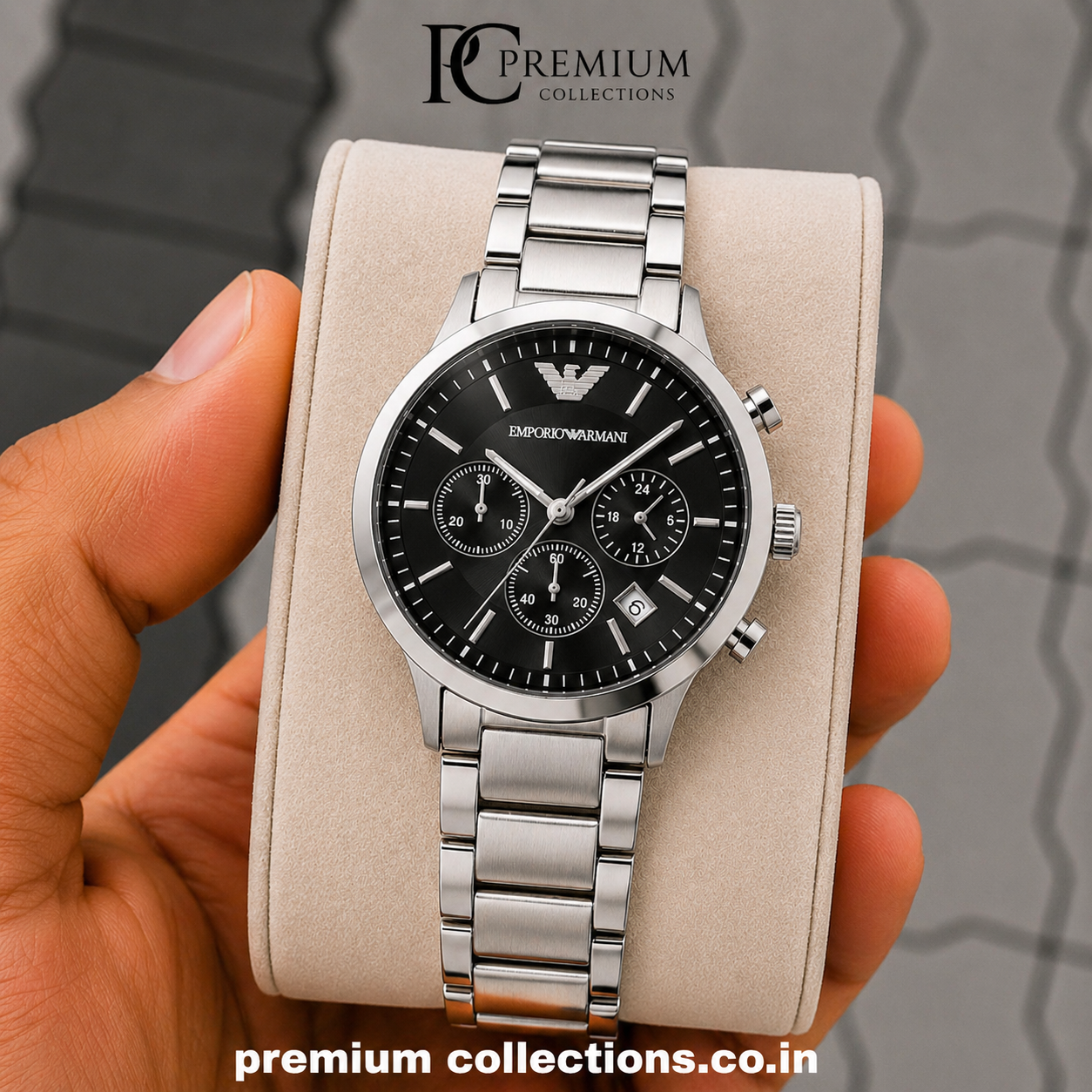 Empori_o Arman_i Chronograph Watch