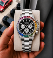 Rolex Daytona Rainbow Silver Watch