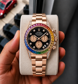 Role_x Daytona Rainbow Rose Gold Watch