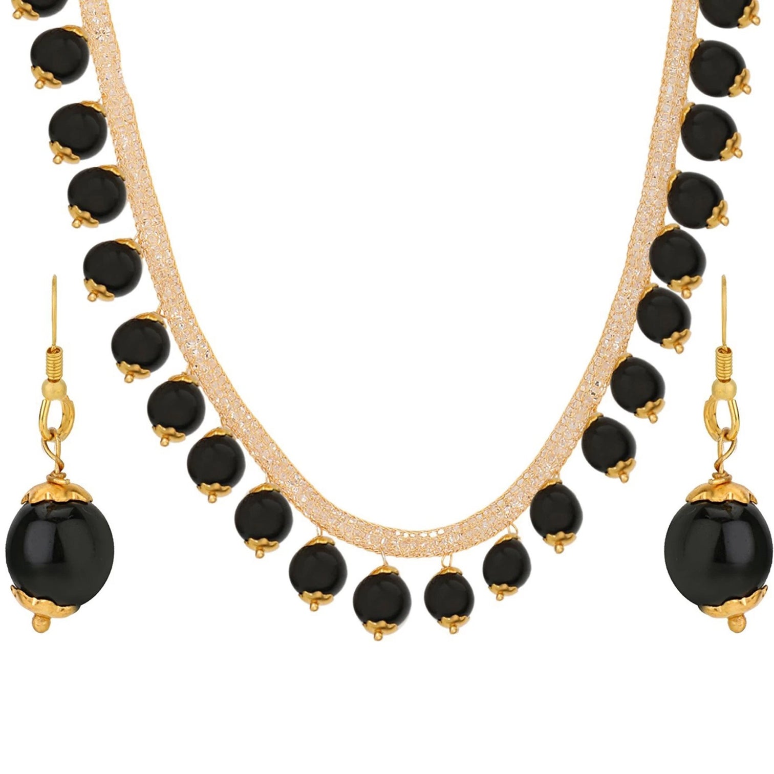 Copper Jewel Set (Black, White)