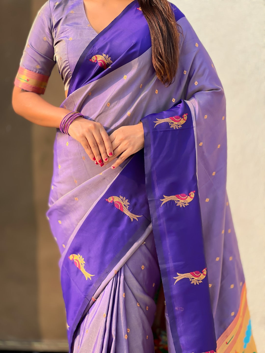 Pure Silk Saree Traditional Paithani Zari Woven Wedding Saree for Women Festive Party Wear Ethnic Designer Saree