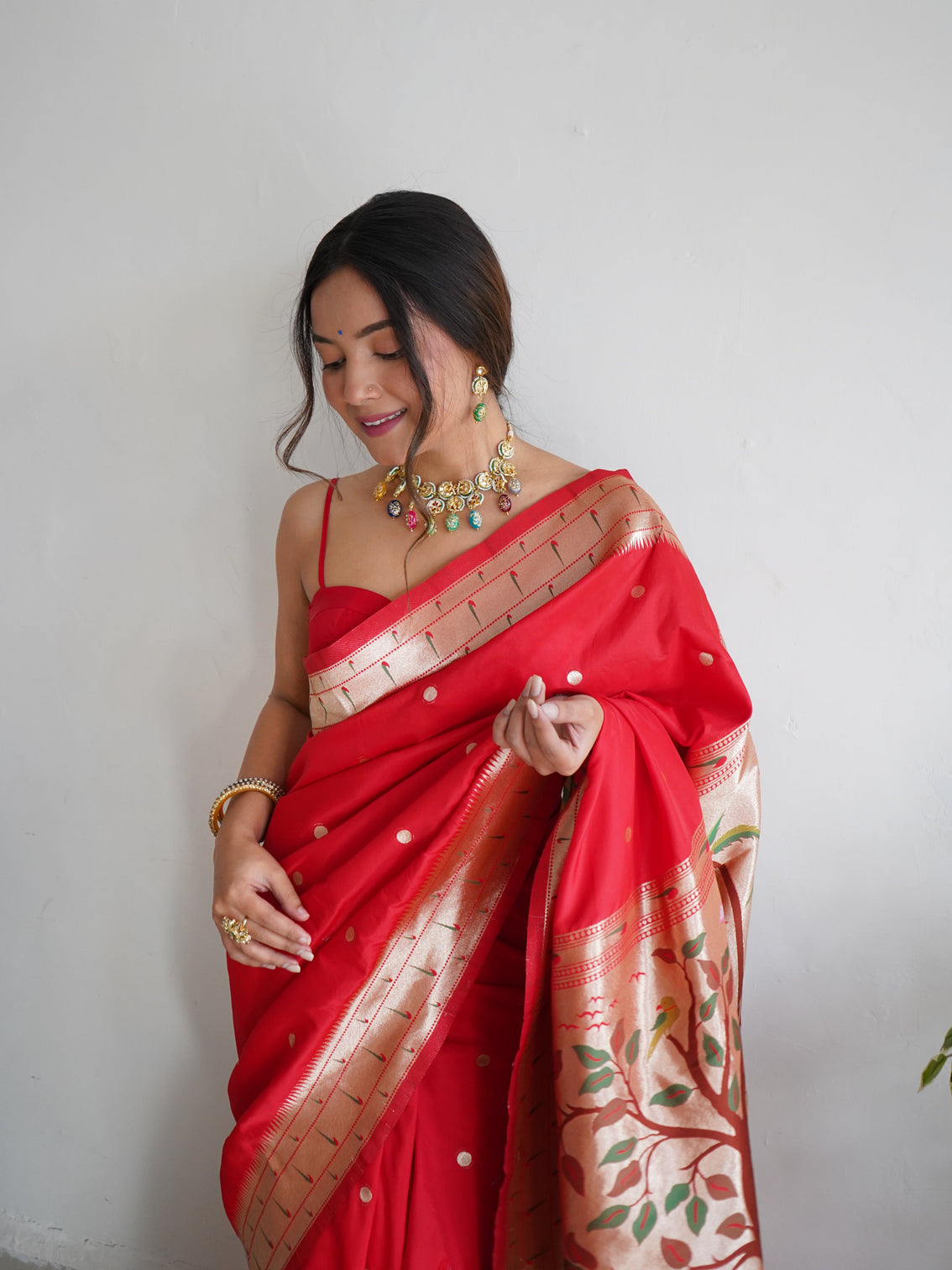 Pure banarasi silk saree with zari weaving mameraa