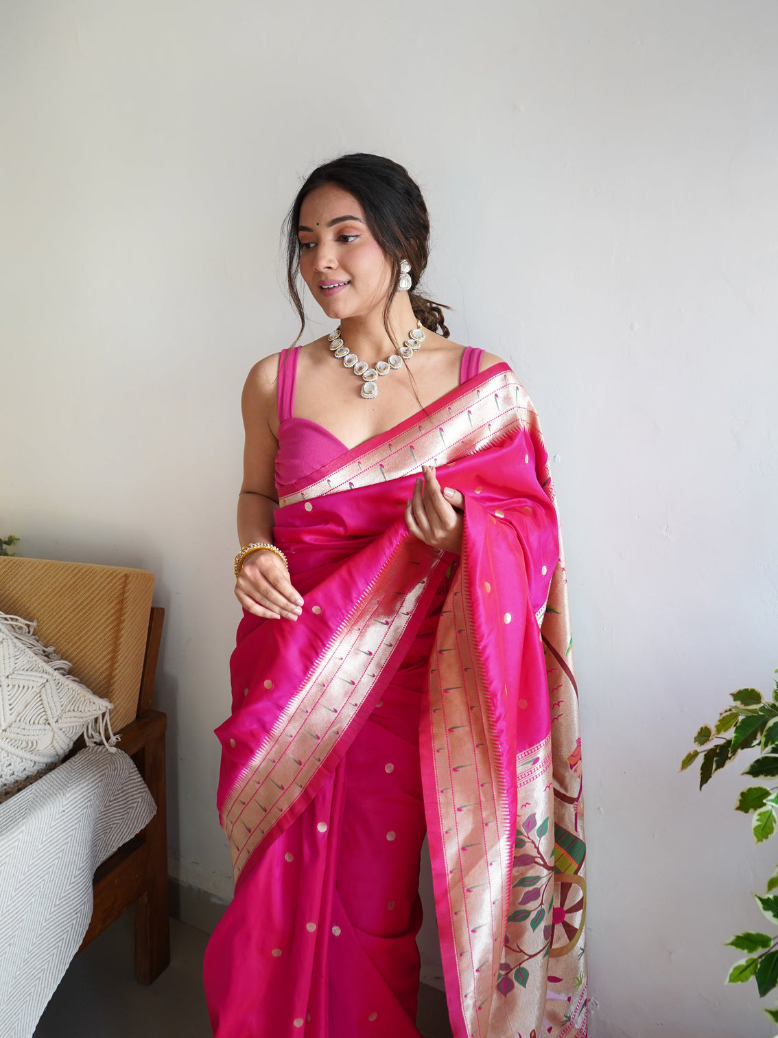 Pure banarasi silk saree with zari weaving mameraa