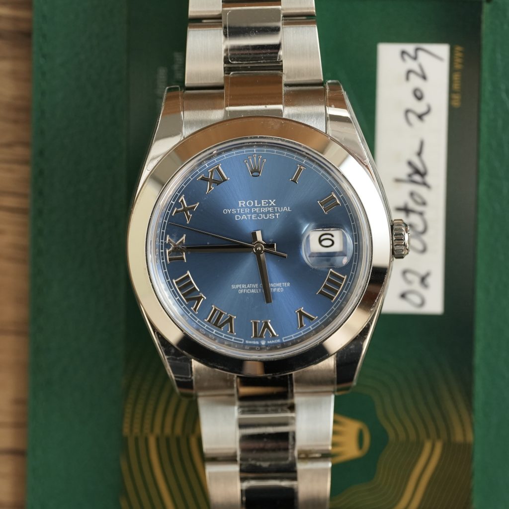 Trendy Rolex Date Just 41mm 126300 blue 2023