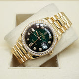 Role_x Day Date Gold/Green Diamond