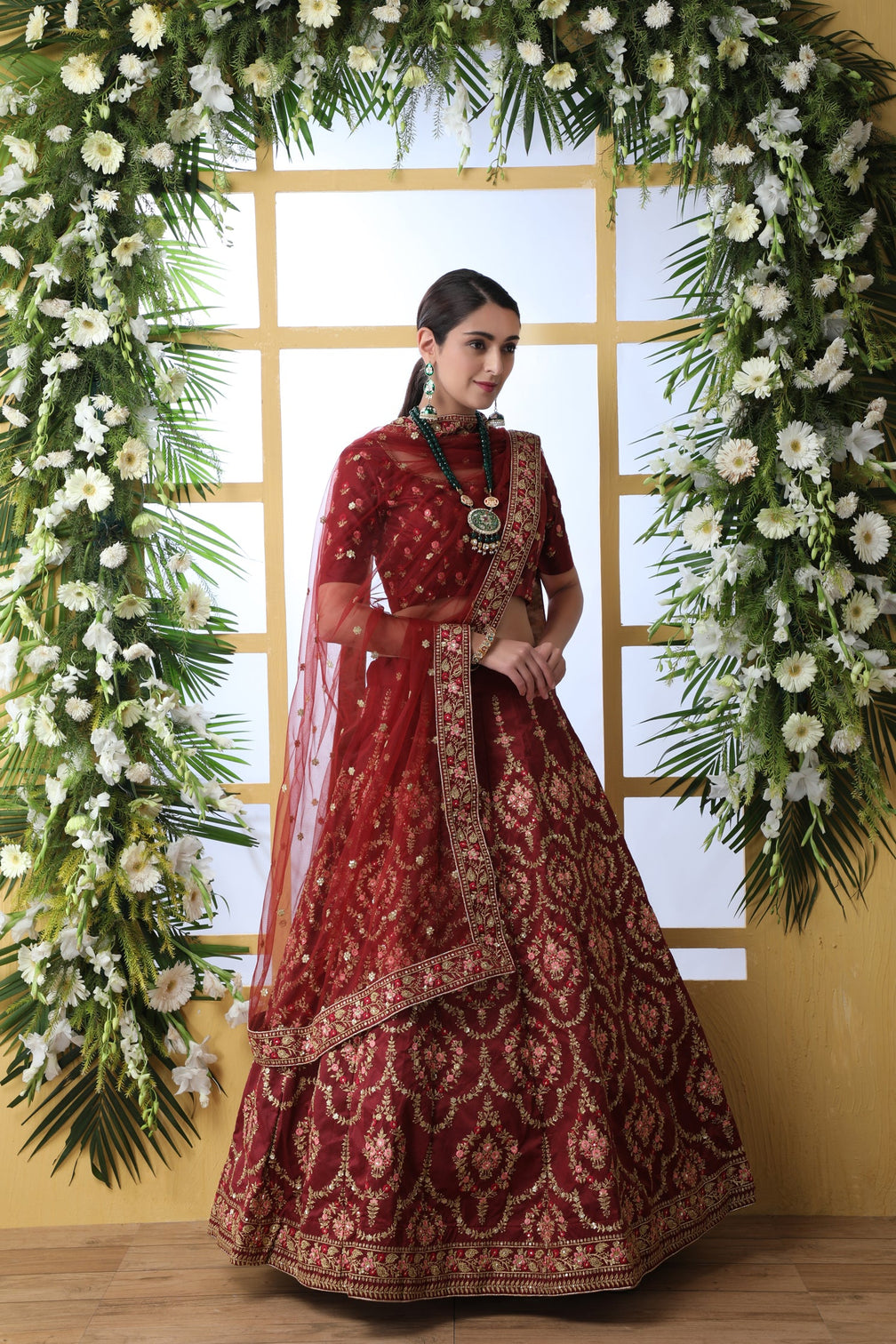 Designer Maroon Lehenga Choli For Women With Heavy Sequence Embroidery Work Wedding Wear Party Wear, Lehenga Choli