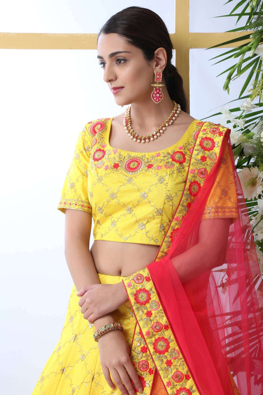 Designer Yellow Lehenga Choli For Women With Heavy Sequence Embroidery Work Wedding Wear Party Wear, Lehenga Choli