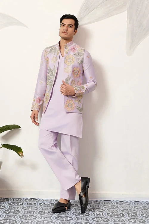 Mens Wear Designer Luxury Koti Kurta Set for Carnival Season