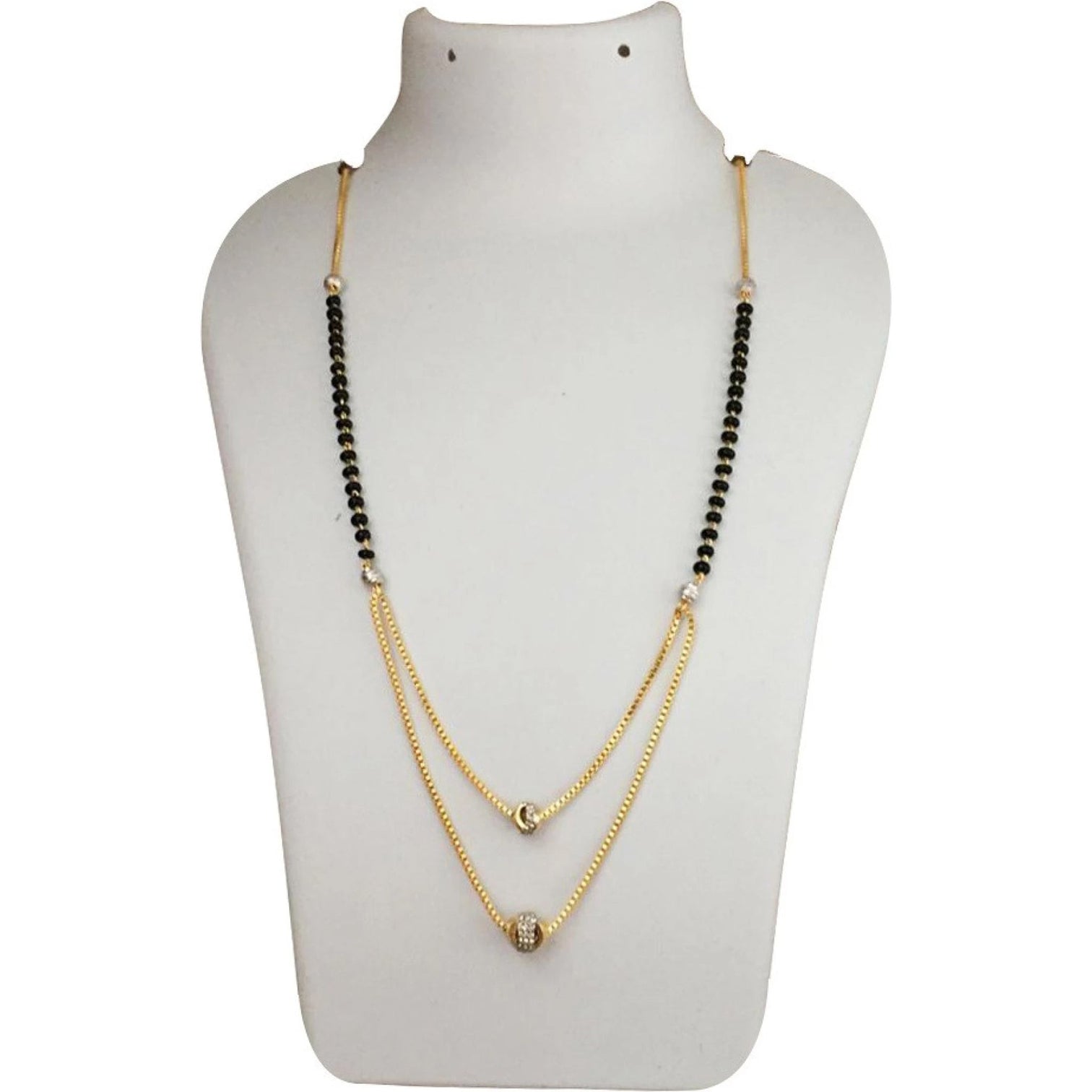 Double Ball MS Brass Mangalsutra