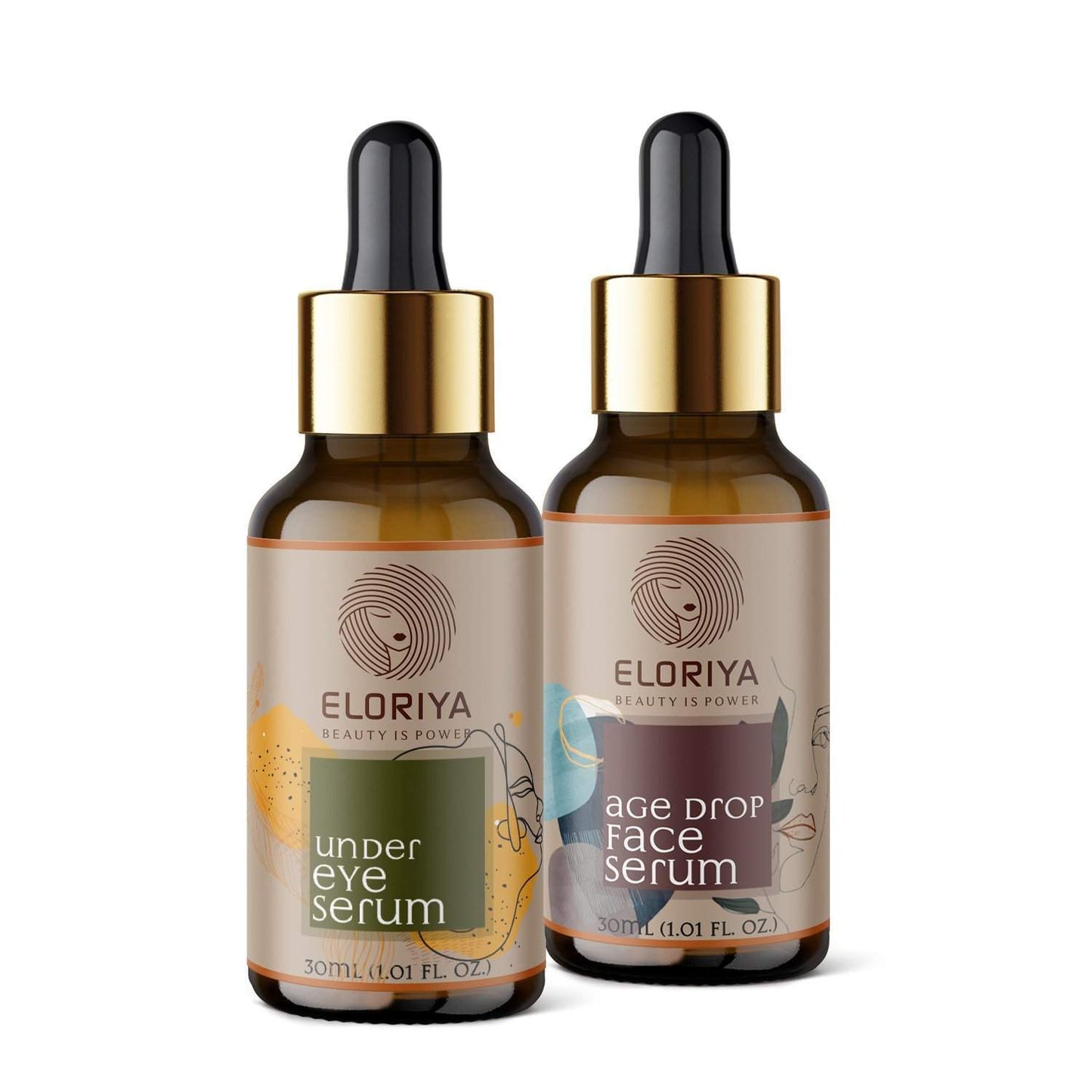 ELORIYA Age Drop Face Serum and Under Eye Face Serum Combo
