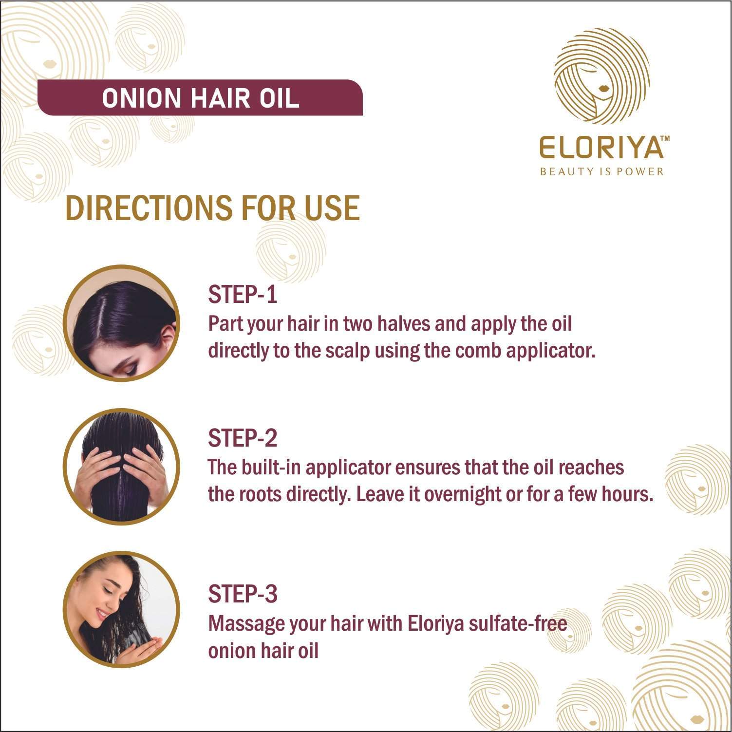 ELORIYA Onion Seed Herbal Hair Oil - 100 ml
