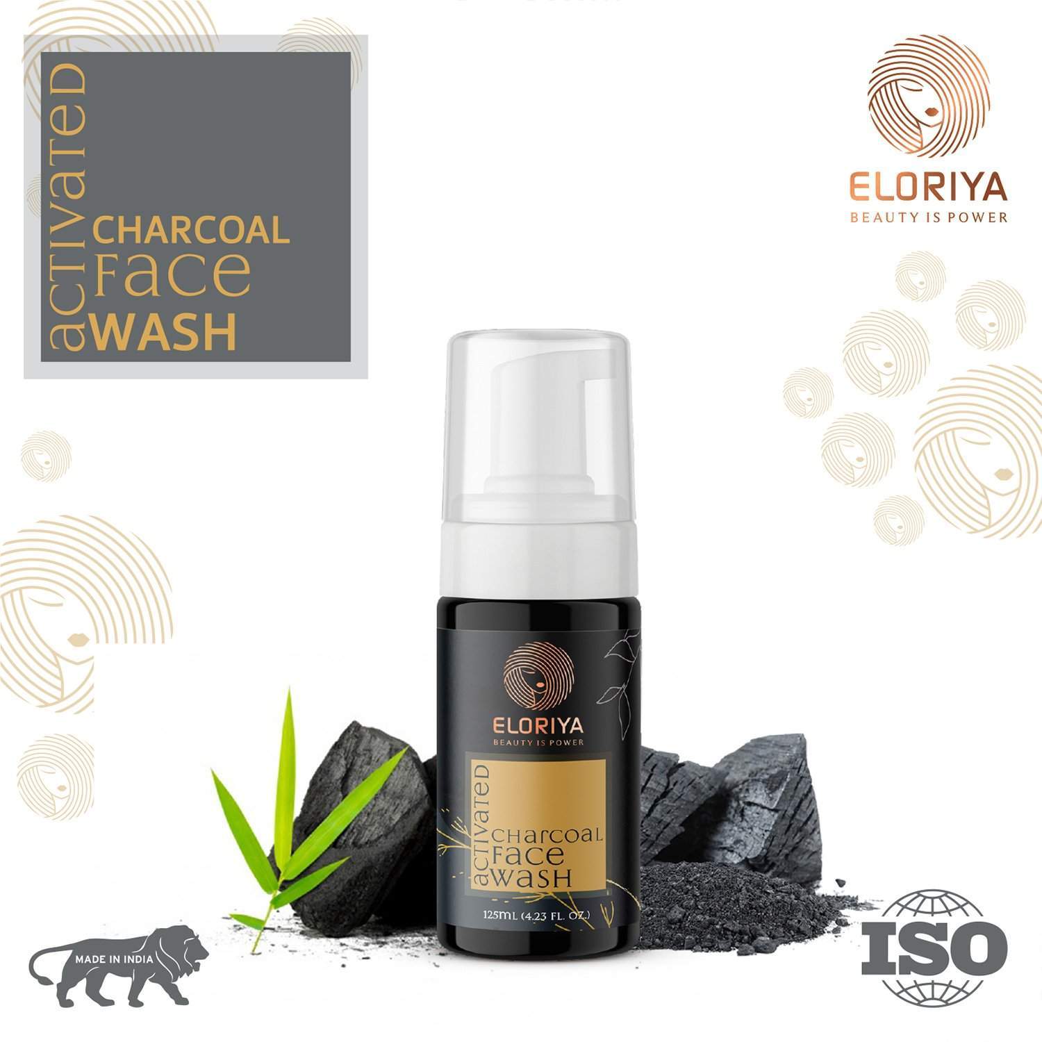 ELORIYA Activated Charcoal Foaming Facewash 125 ml