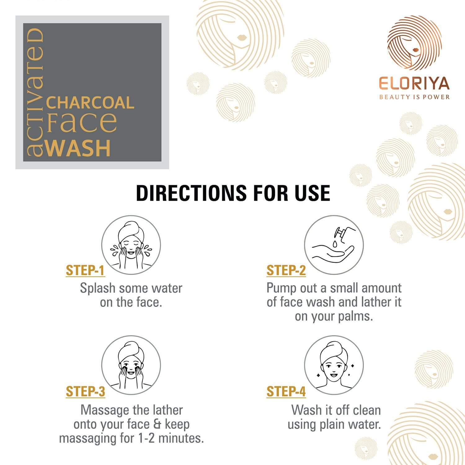 ELORIYA Activated Charcoal Foaming Facewash 125 ml