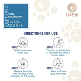 ELORIYA Diamond Foaming Facewash for Toning and Cleaning Skin Deep Cleansing Brightening and Refreshing for Men and Women 125 ml