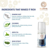 ELORIYA Diamond Foaming Facewash for Toning and Cleaning Skin Deep Cleansing Brightening and Refreshing for Men and Women 125 ml