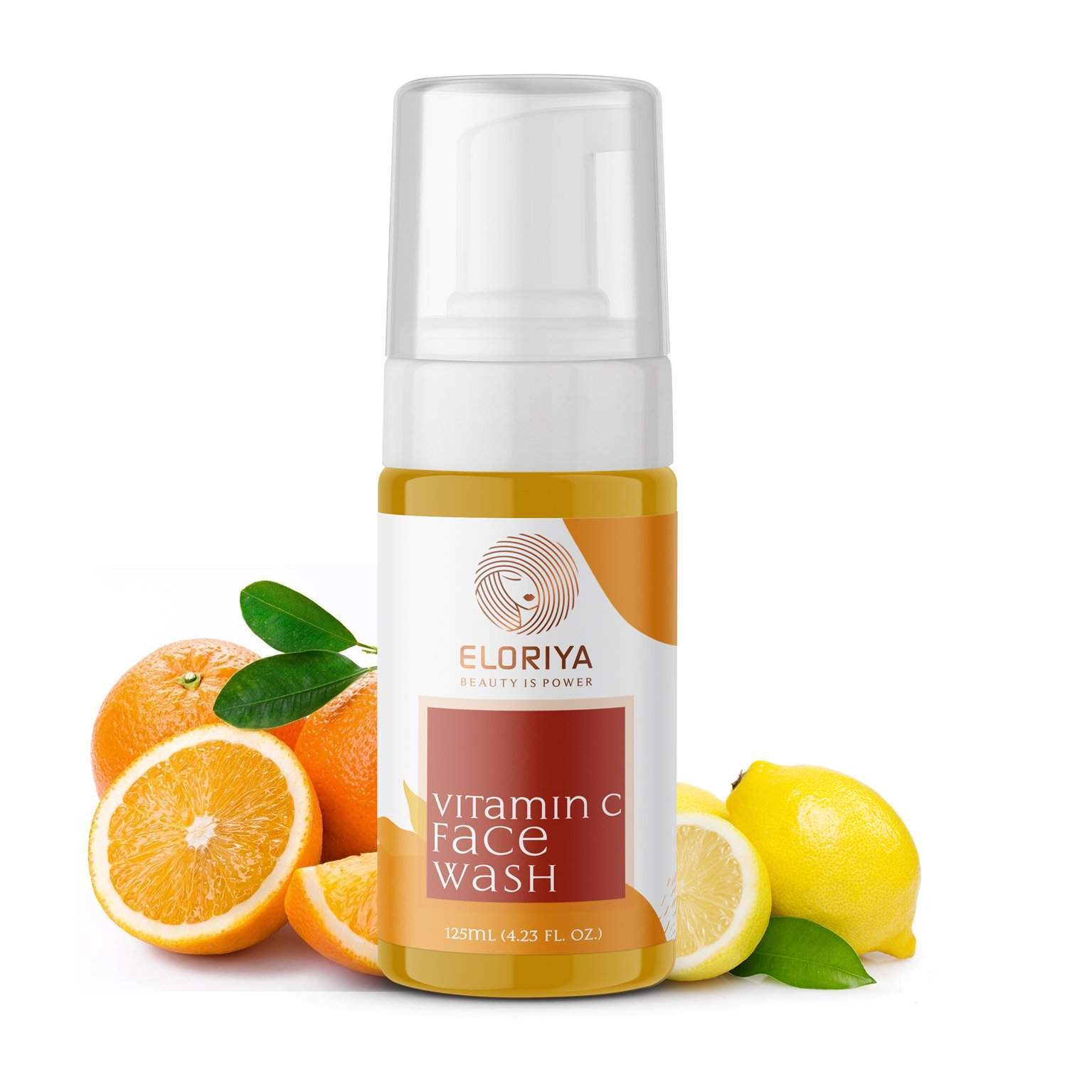ELORIYA Vitamin C Foaming Face Wash,125 ml - For Skin Purification and Cleansing
