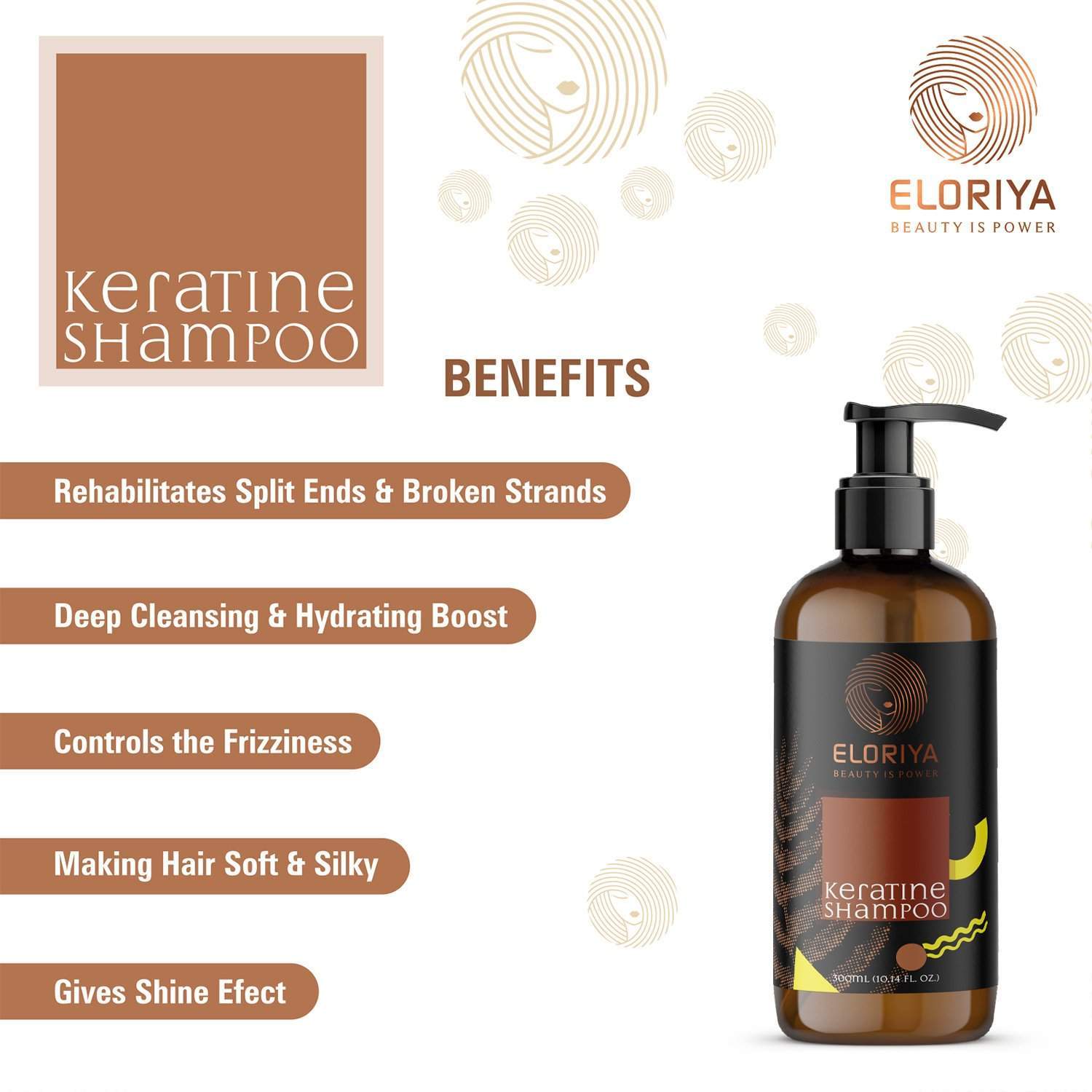 ELORIYA Keratin Hair Shampoo 300 ml