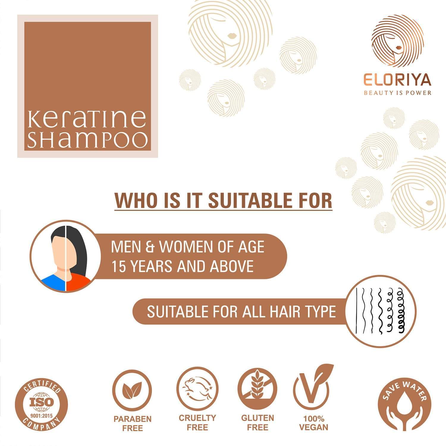 ELORIYA Keratin Hair Shampoo 300 ml