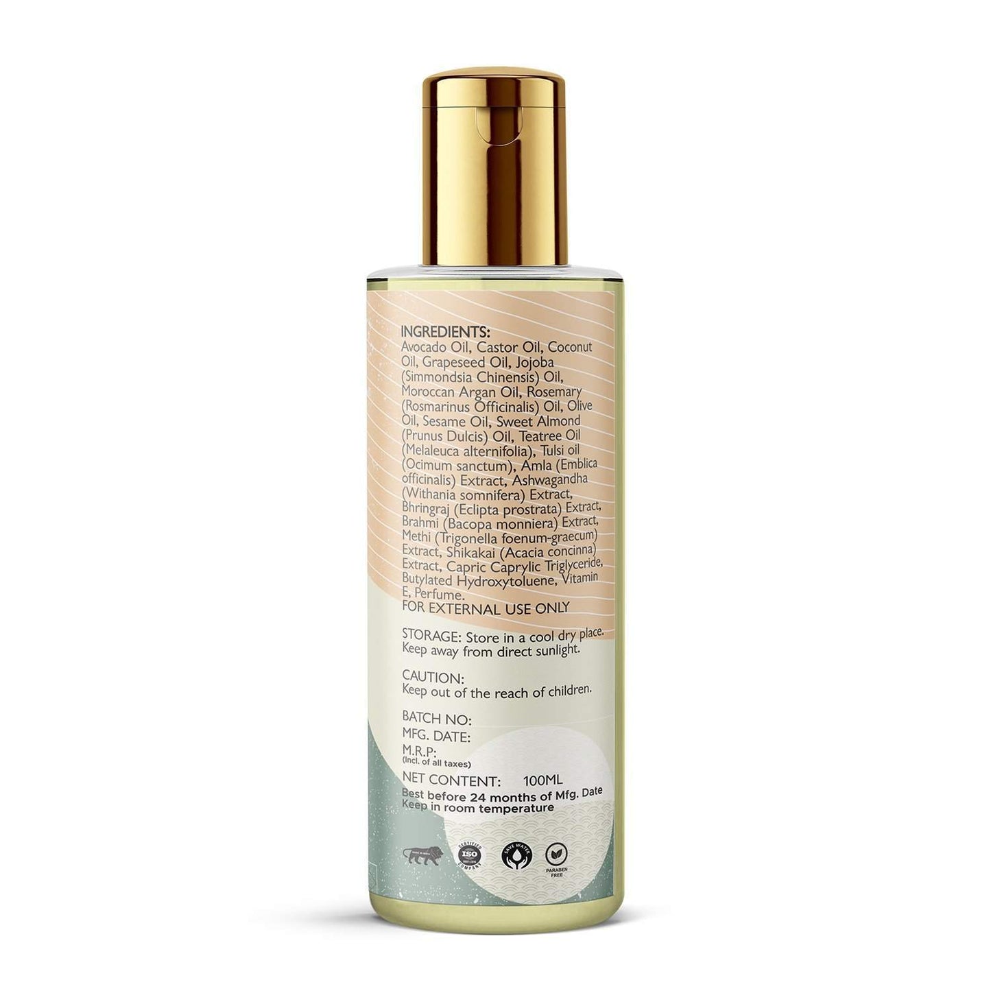 ELORIYA Moroccan Argan Hair Oil for Restores Shining and Strengthening of Hair for Men and Women, 100 Ml