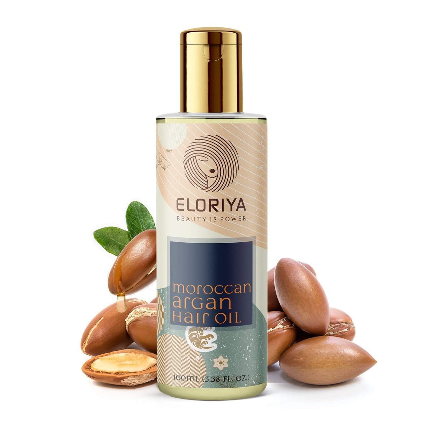 ELORIYA Moroccan Argan Hair Oil for Restores Shining and Strengthening of Hair for Men and Women, 100 Ml