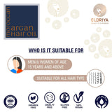 ELORIYA Moroccan Argan Hair Oil for Restores Shining and Strengthening of Hair for Men and Women, 100 Ml