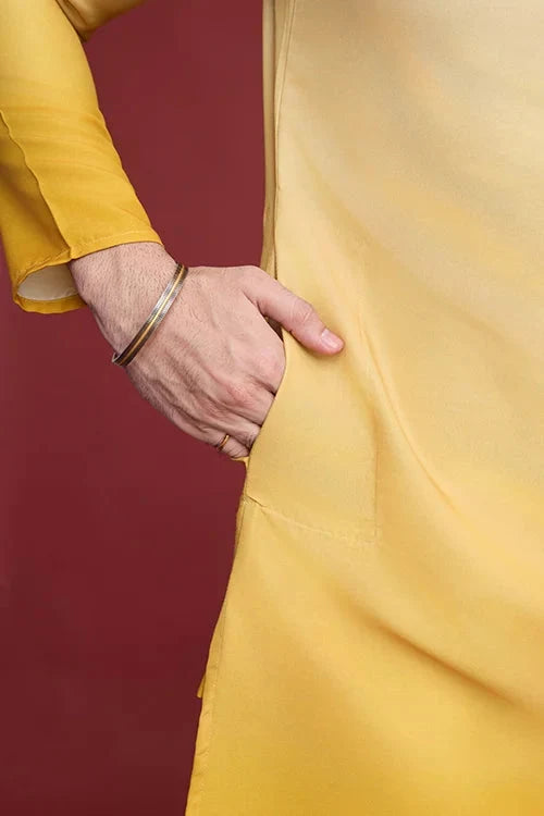Stylish Designer Men’s Kurta Set with Real Mirror Work