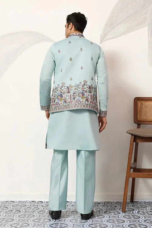 Elegant Groom Pista Koti Kurta Pant for Wedding Special