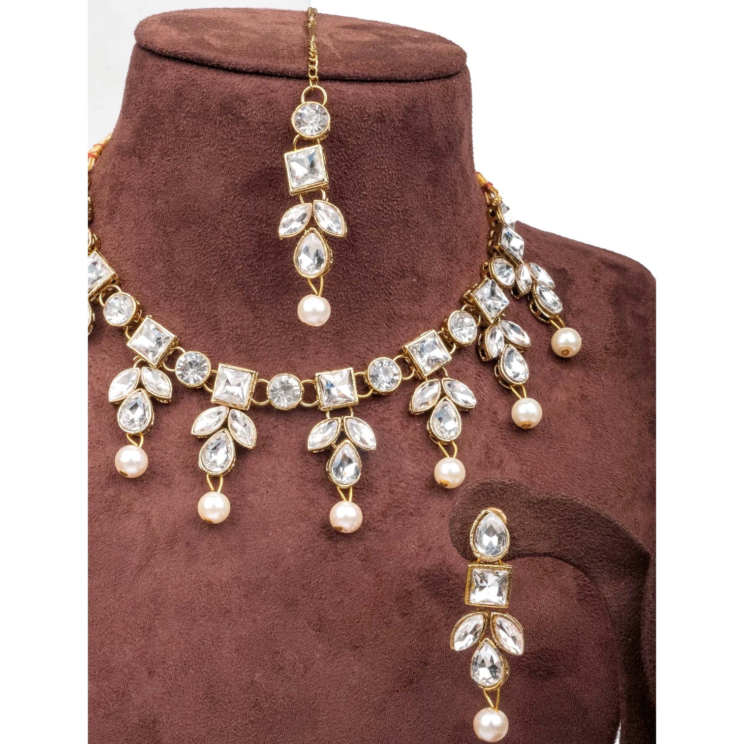 Fancy Dimond Necklace Alloy Jewel Set