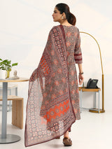 Gerua Green Ethnic Motifs Printed Cotton Blend A-Line Suit Set With Dupatta