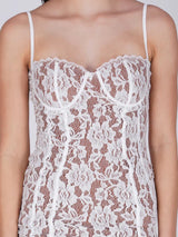 Glittering White Short Dress