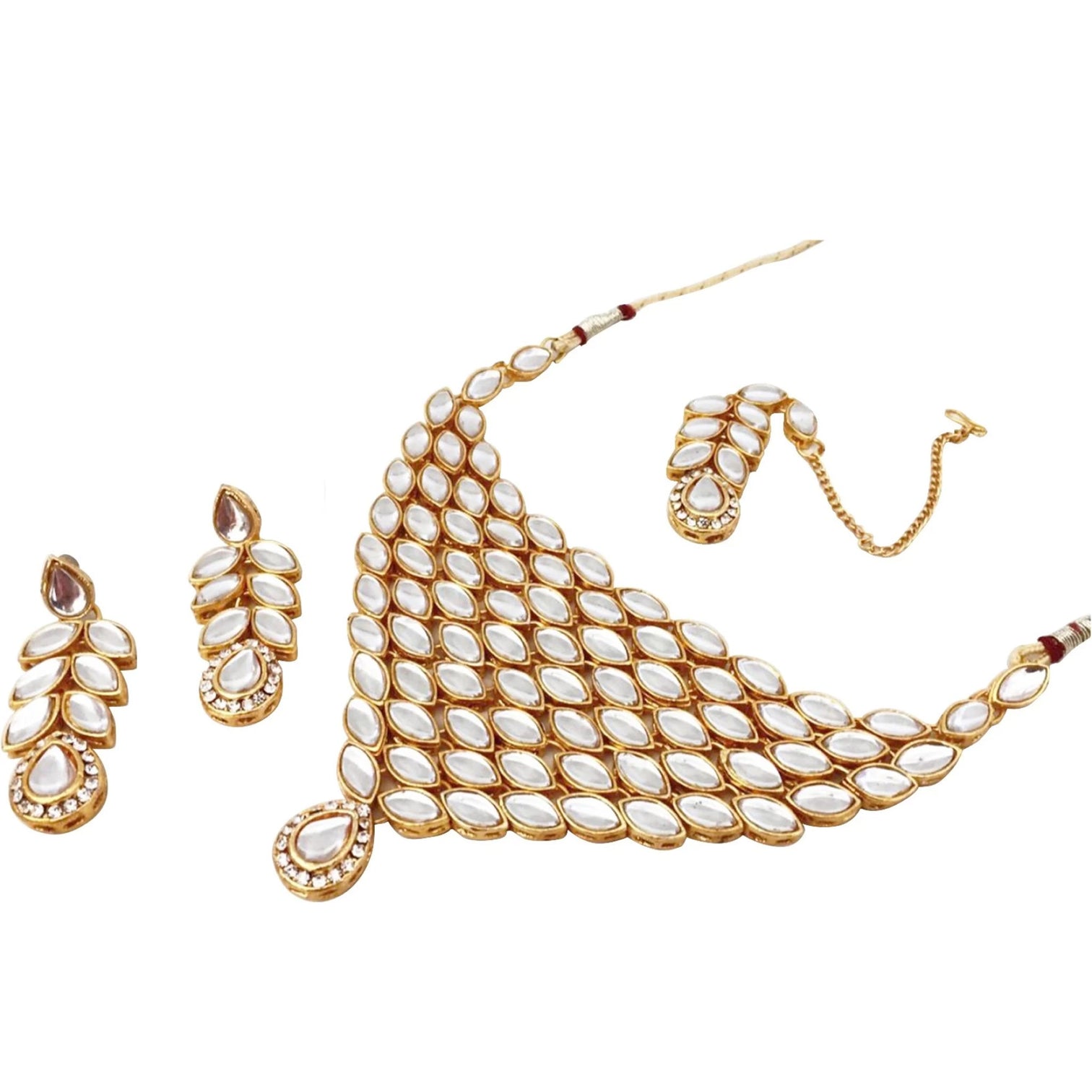 Gold and White Alloy Jewel Set