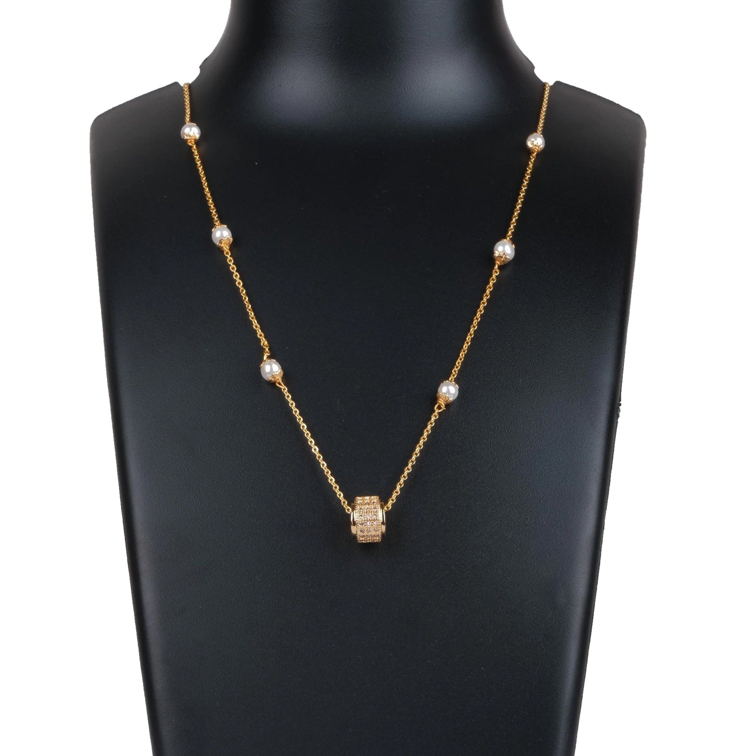 Gold-plated Pearl Brass Chain Pendant Gold-plated Gold-plated Pearl Brass Pendant