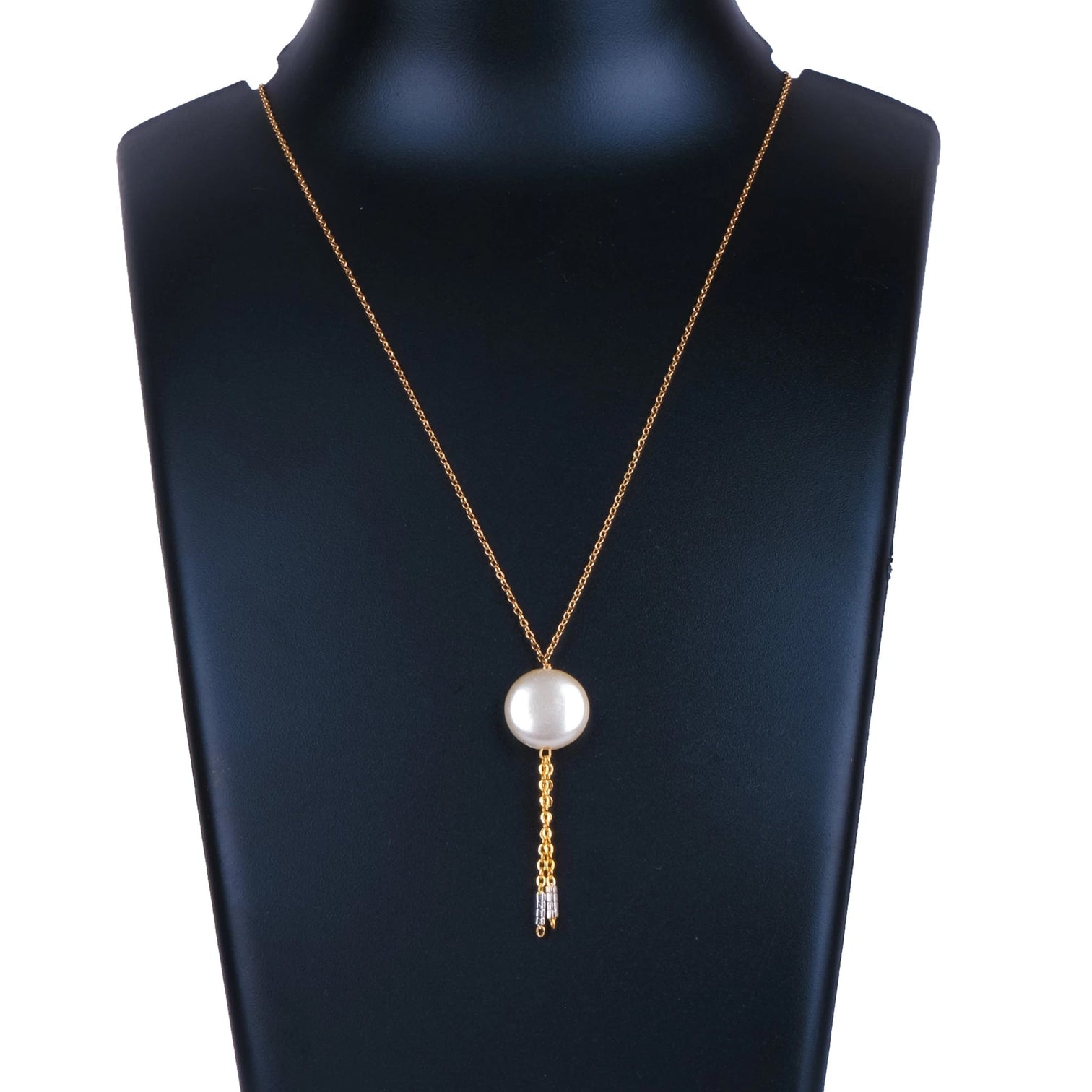 Gold-plated Pearl Brass Pendant