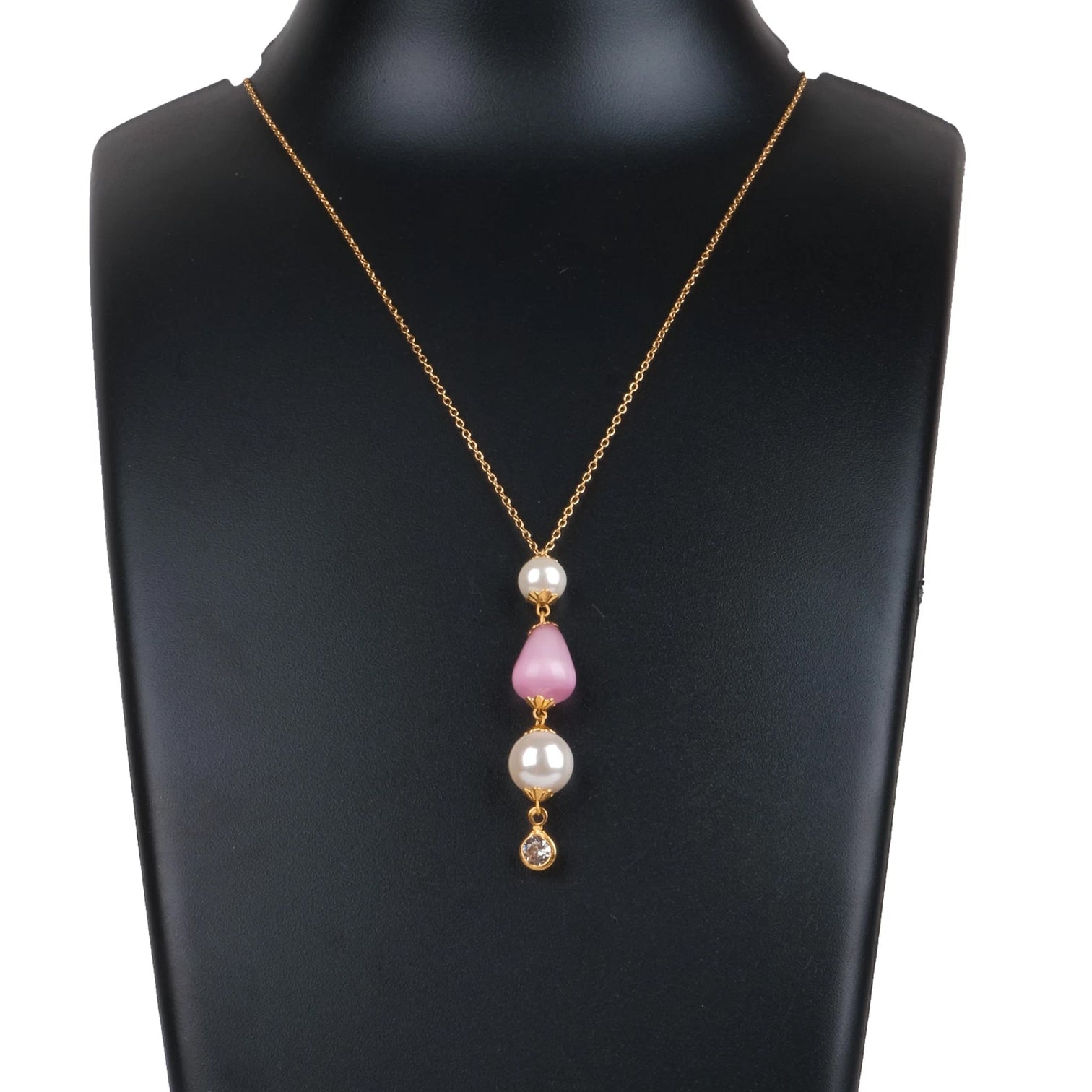 Gold-plated Pink Pearl Brass Pendant Gold-plated Pearl Brass Pendant