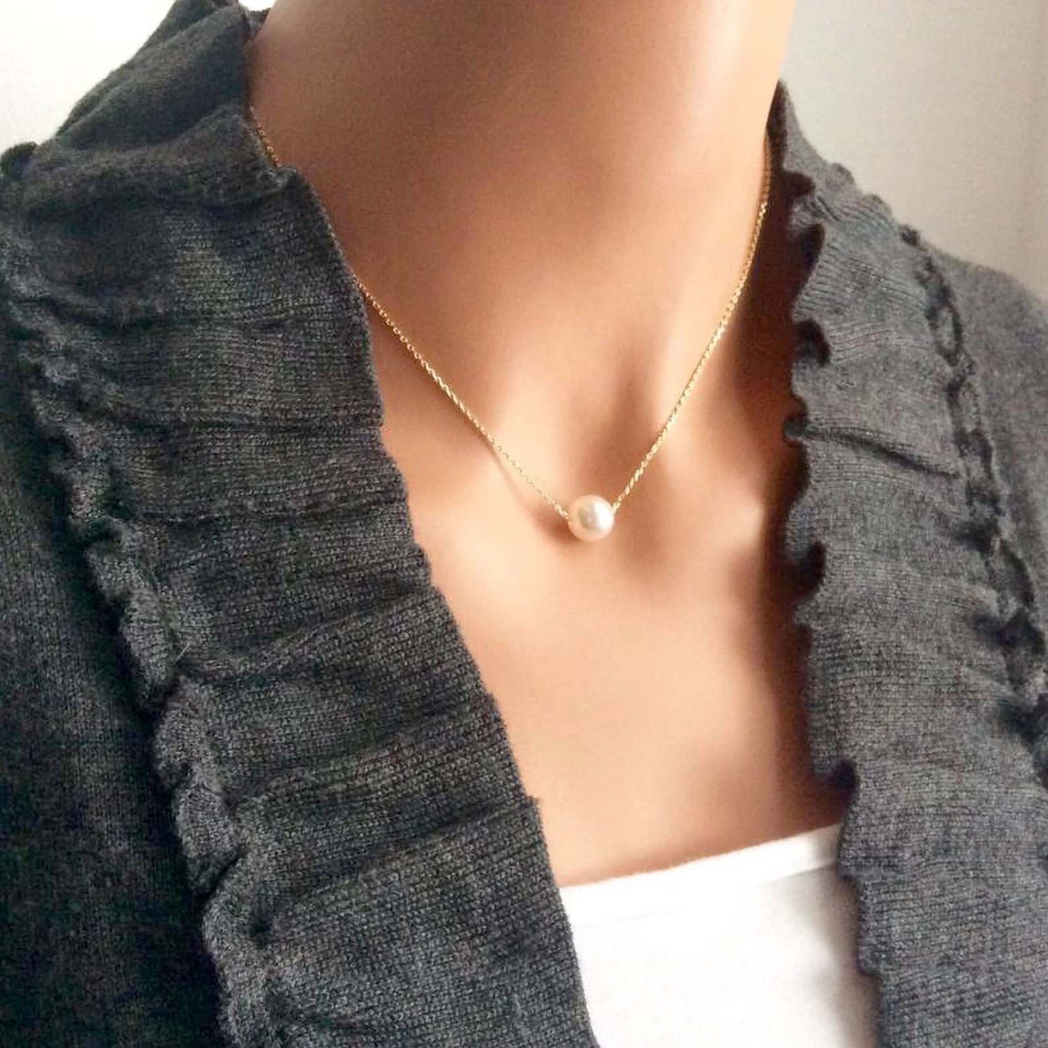 Gold plated Pearl Brass Pendant