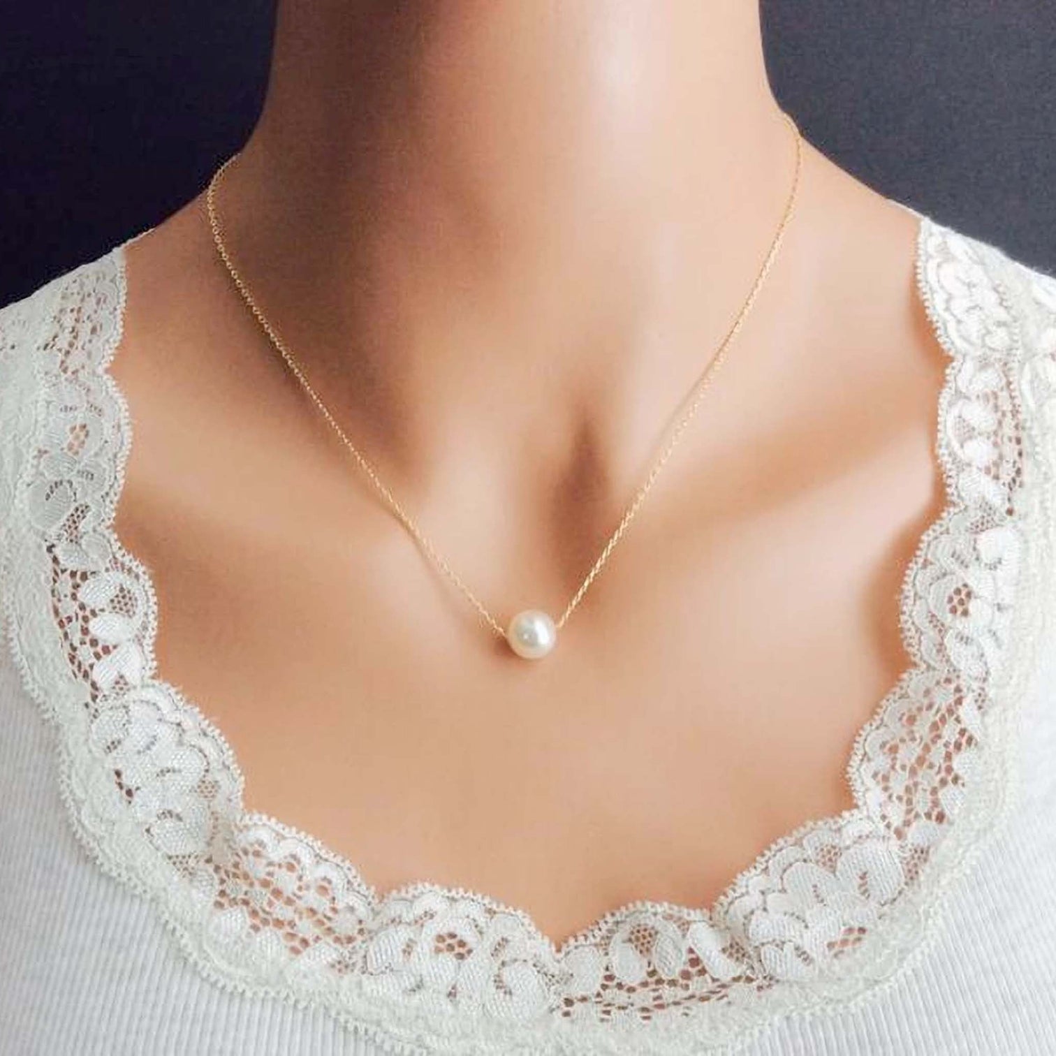 Gold plated Pearl Brass Pendant
